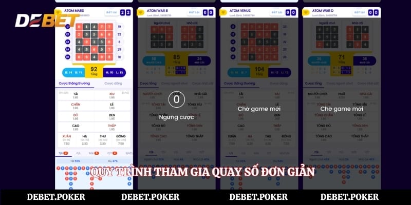 Quy trình tham gia quay số đơn giản